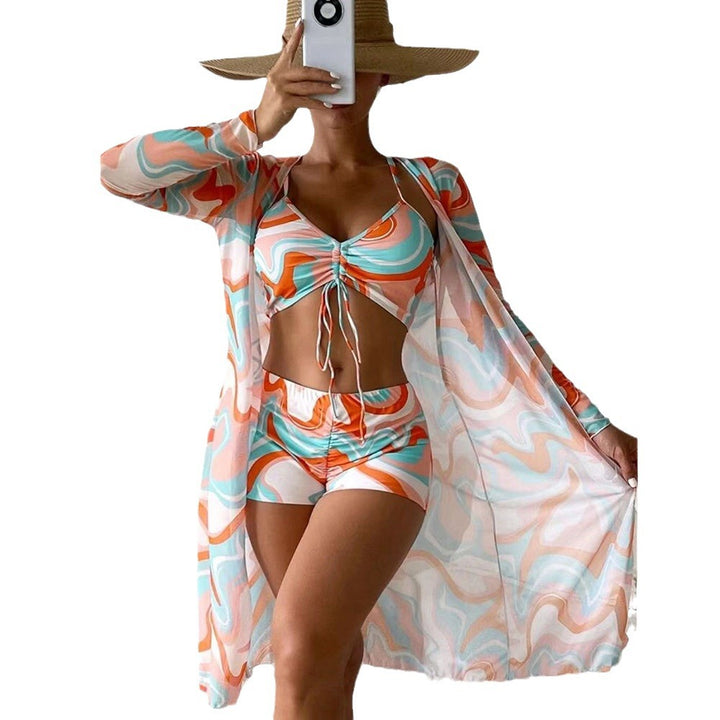 Women's Beach Set with Fashionable Wrap Design StylebySassy