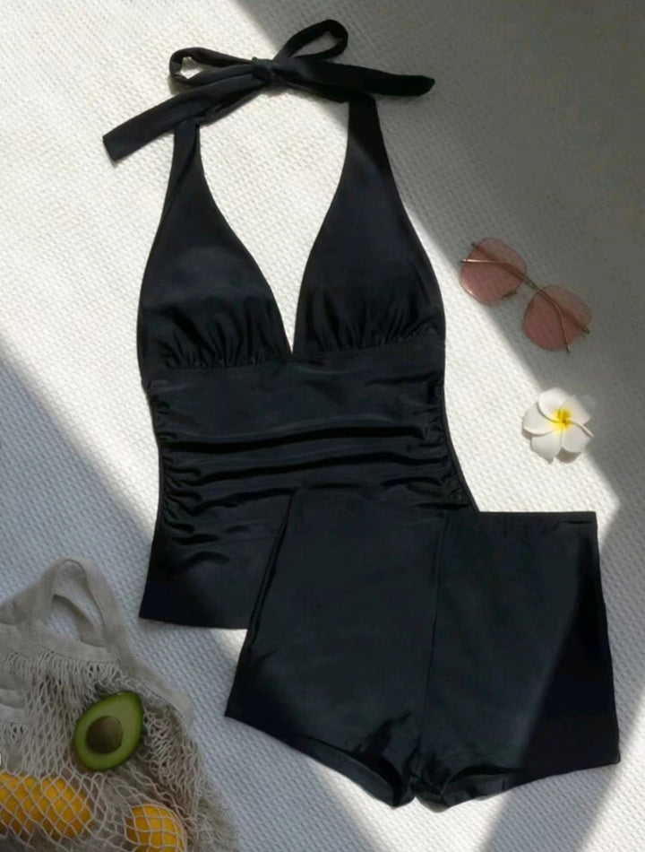 Women High-Cut Tankini with Flexible Top StylebySassy
