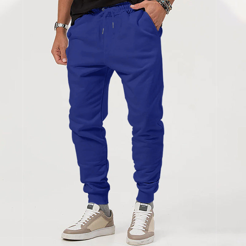 Men's jersey sweatpants in a tapered cut with concealed drawstring and shape-stable ankle cuffs StylebySassy