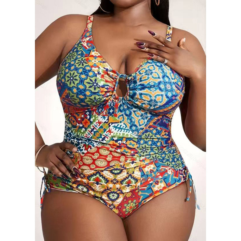 Ladies' one-piece swimsuit with playful floral pattern StylebySassy