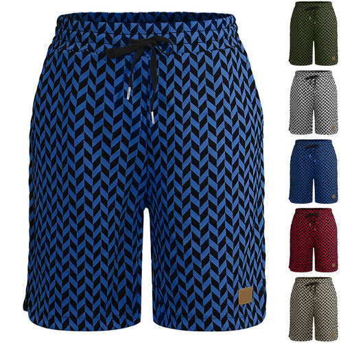 Women's Jacquard Shorts with elastic comfort waistband, drawstring and herringbone pattern StylebySassy