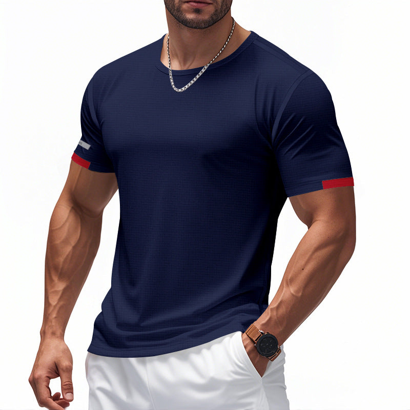 Men's functional T-shirt with breathable design and reflective details StylebySassy
