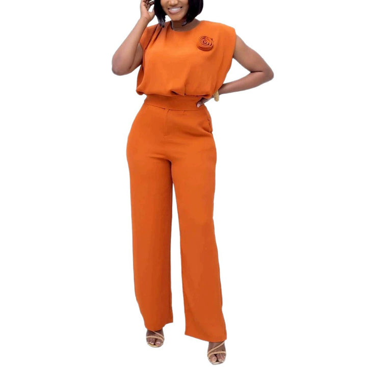Women's elegant all-in-one jumpsuit with floral detail StylebySassy