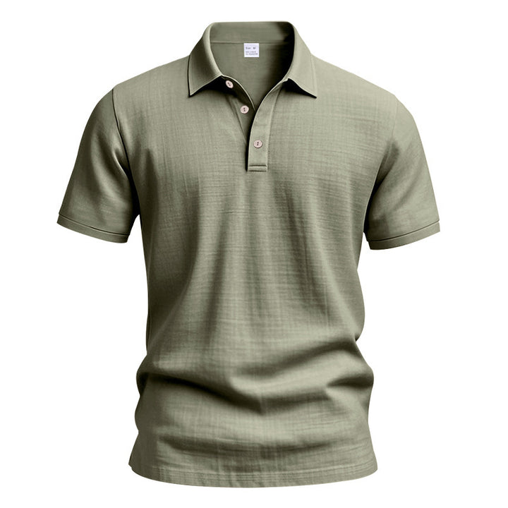 Men's nano lightweight structured polo with kent collar and concealed button placket StylebySassy