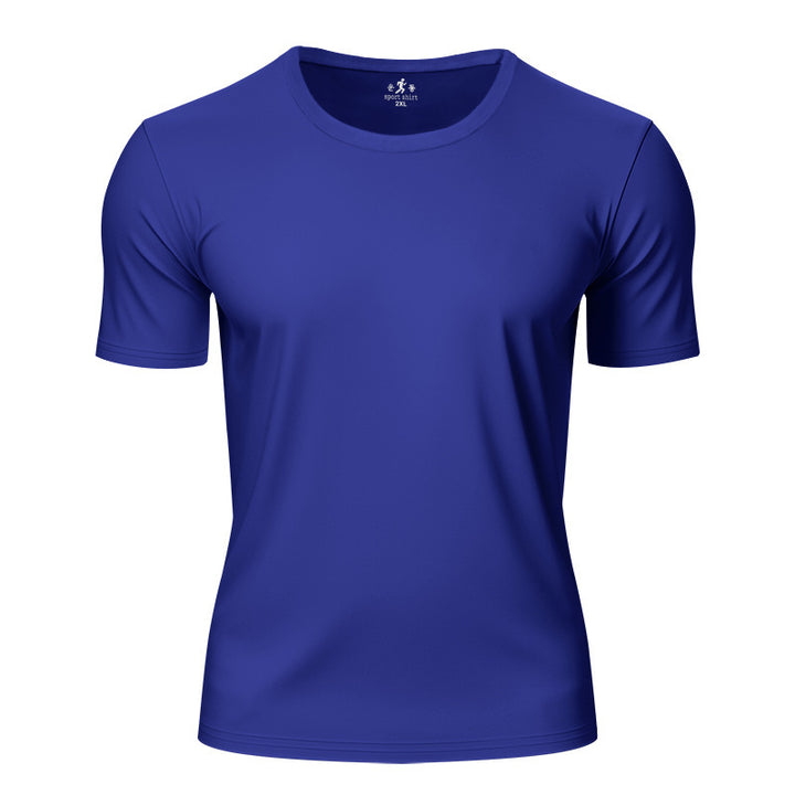Men's lightweight short sleeve functional shirt with round neck, quick-drying stretch fabric and flat seams StylebySassy
