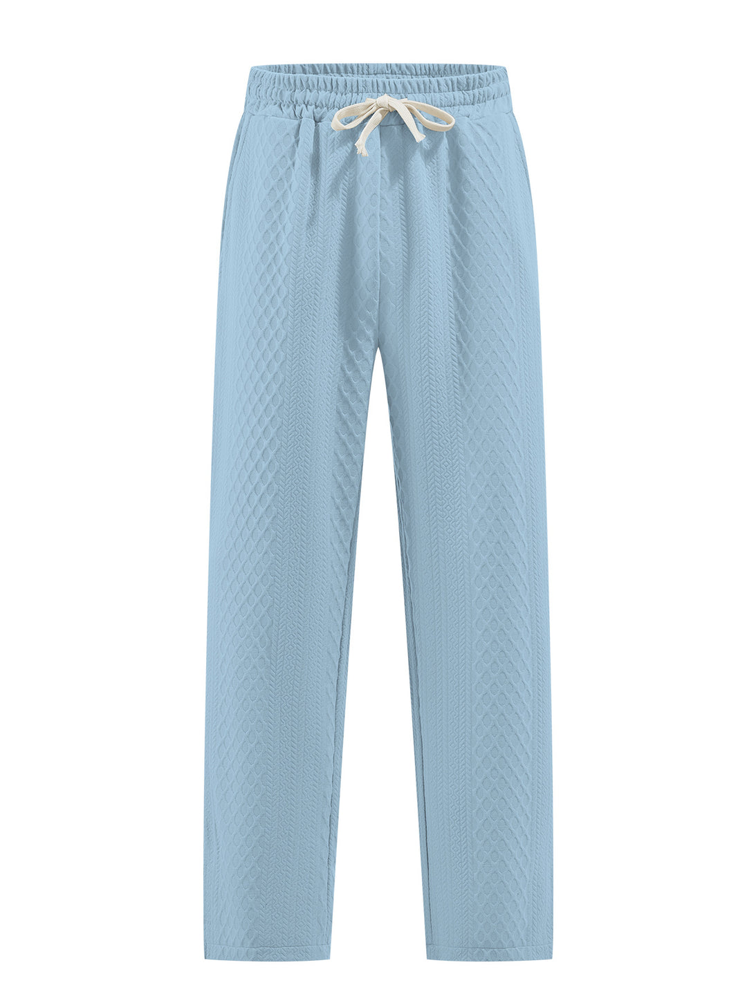 Ladies nan comfortable structured lounge pants with elastic drawstring and straight leg StylebySassy
