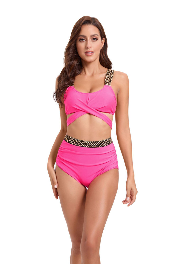 Women's Sporty Bikini Set with Sophisticated Wrap Design and Adjustable Straps StylebySassy