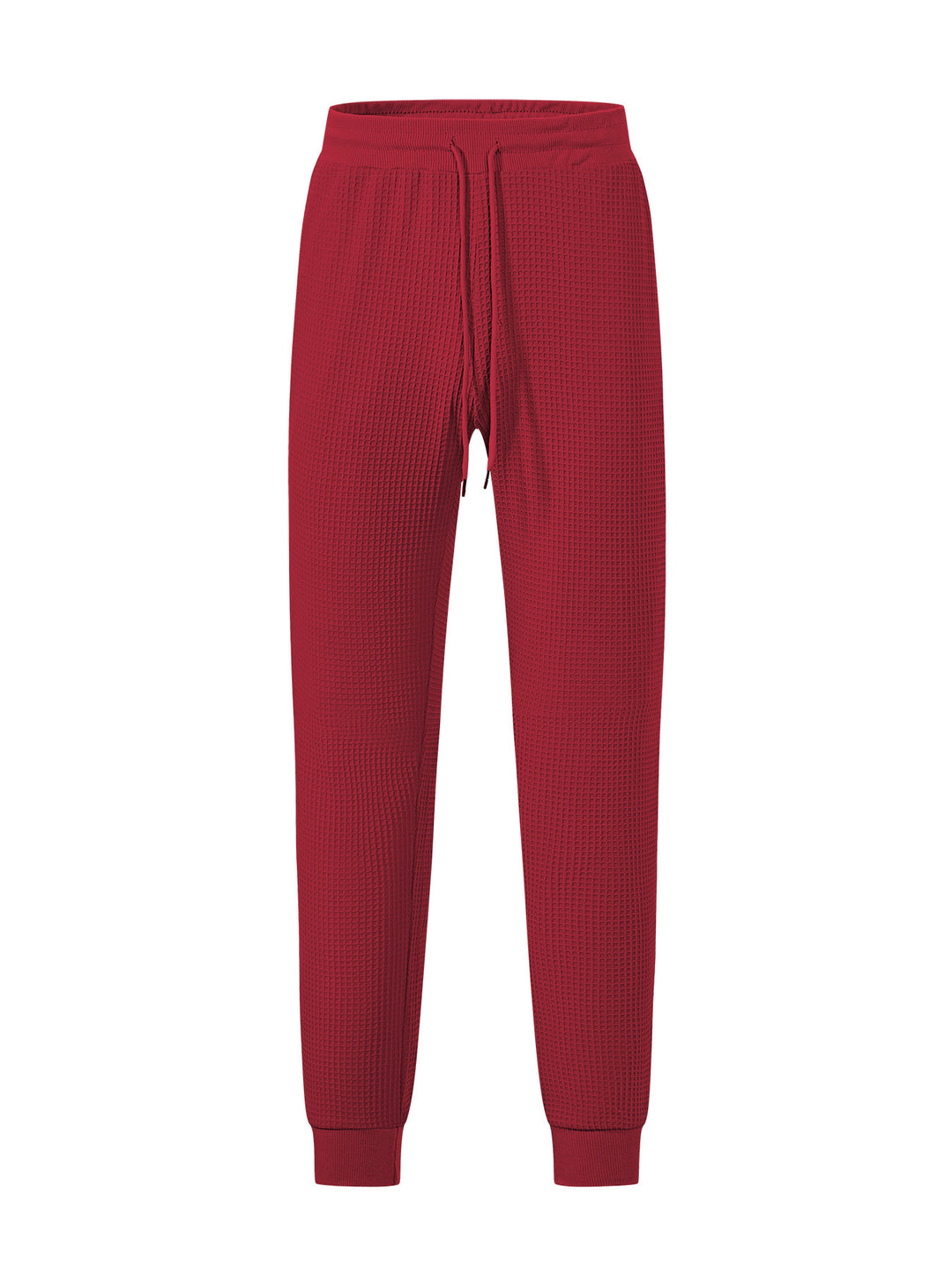 Men's fine-structured jersey lounge pants tapered cut with drawstring waistband and ribbed leg openings StylebySassy