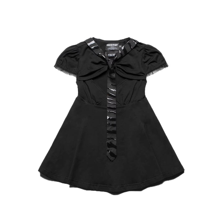 Women playful dress with large collar and fitted design StylebySassy