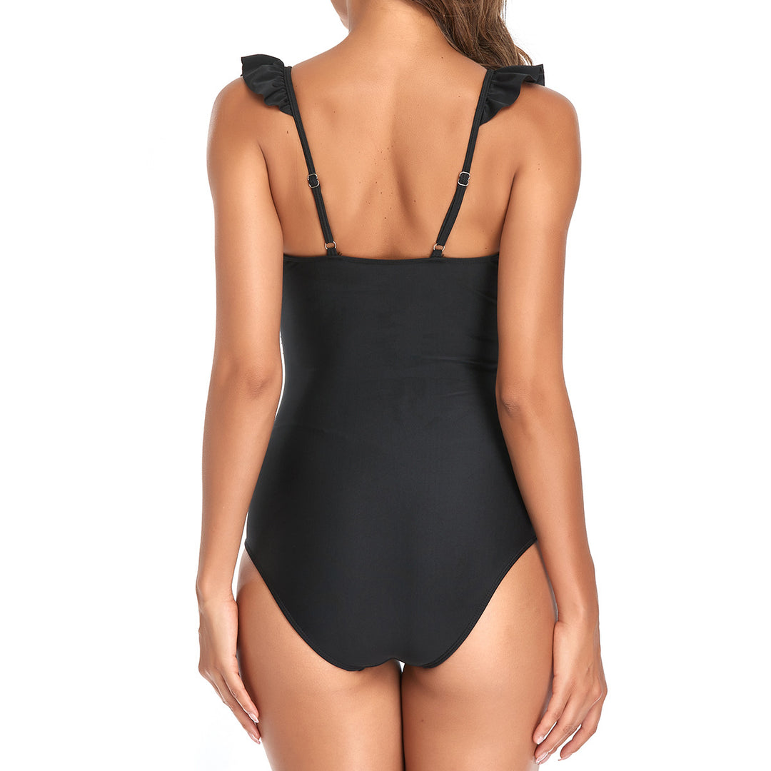 Women One-Piece Swimsuit with Playful Ruffle Design StylebySassy