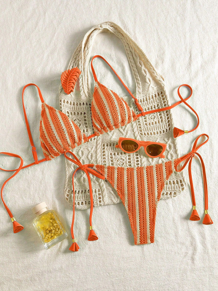 Women Strappy Bikini Set with Adjustable Straps StylebySassy