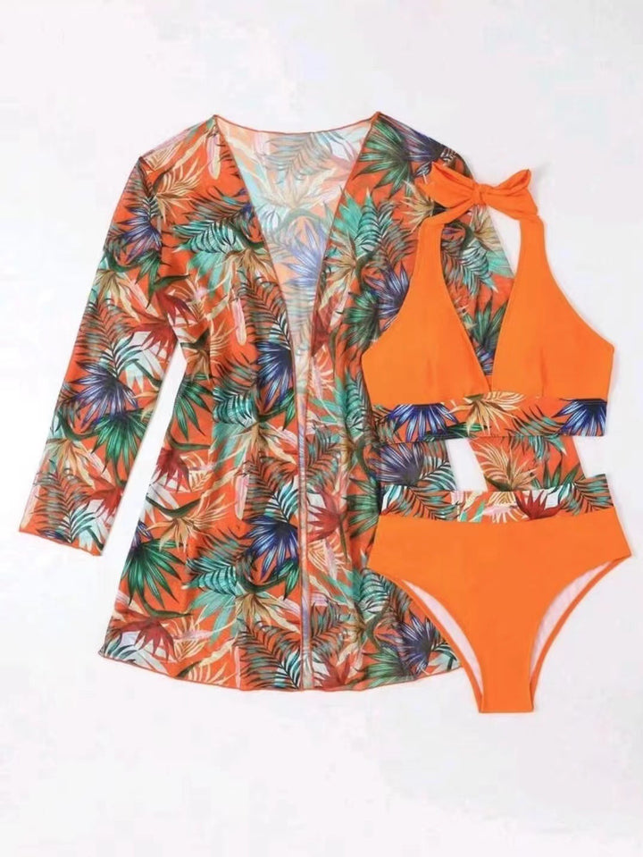 Women’s swimwear set with transitional jacket and trendy cut StylebySassy