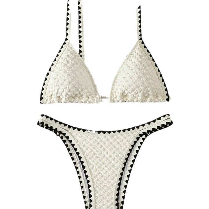 Women's Triangle Bikini with sophisticated crochet pattern StylebySassy