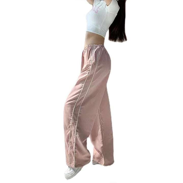 Women's Wide Satin Pants with Elastic Waistband StylebySassy