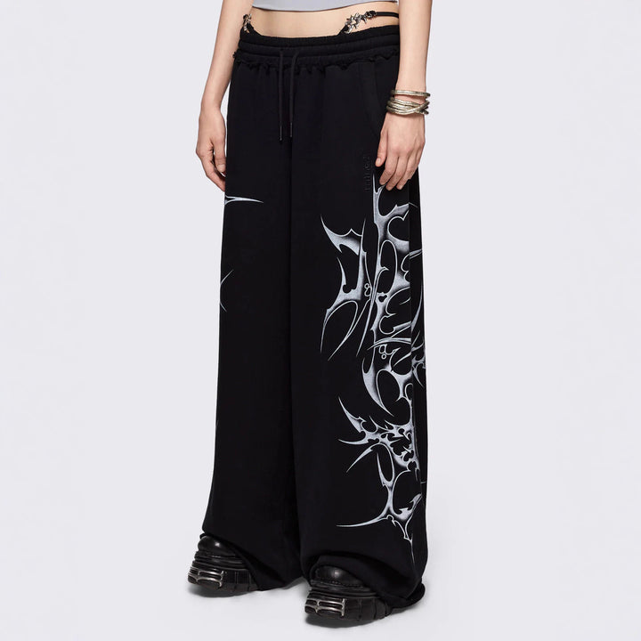 Women's Urban Baggy Pants with Graphics StylebySassy