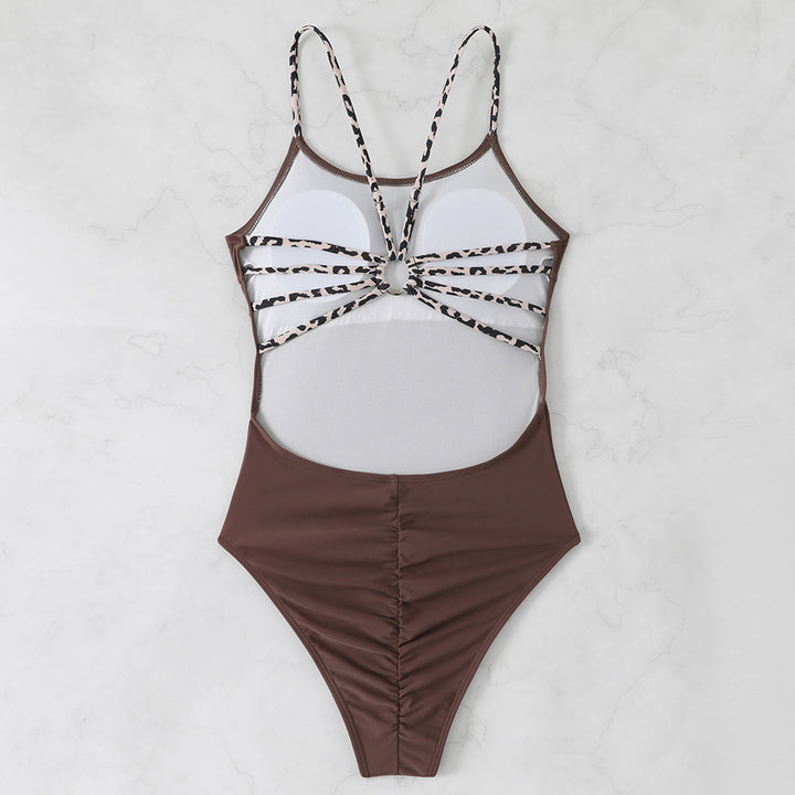 Women's One-Piece Swimsuit with Ruffles and Cut-Outs StylebySassy