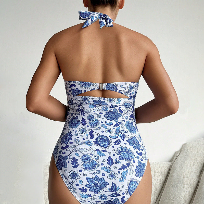 Women's One-Piece Swimsuit with Elaborate Wrap Detail StylebySassy
