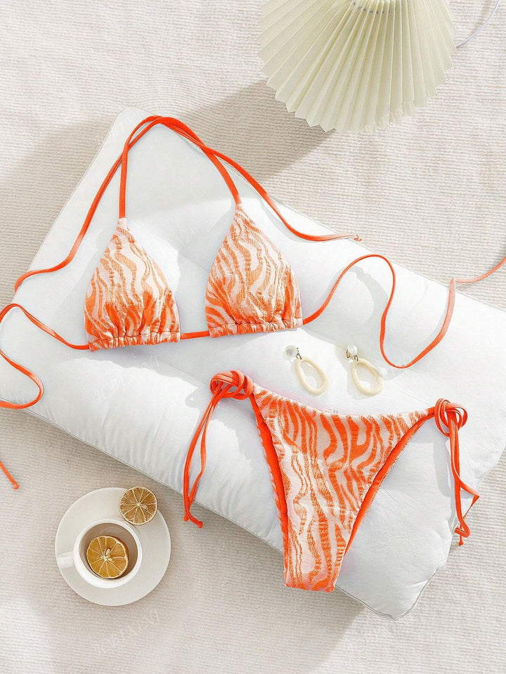 Women Triangle Bikini with stylish knot details StylebySassy