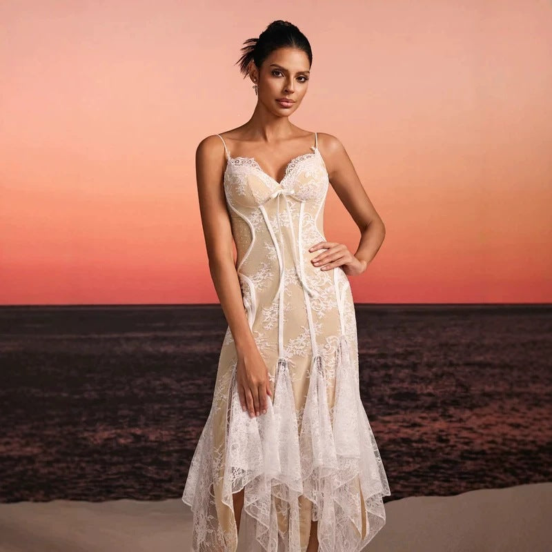 Women's lace corset with seductive details StylebySassy