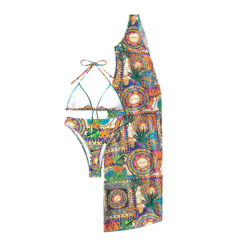 Women's bikini set with creative wrap design and stylish patterns StylebySassy