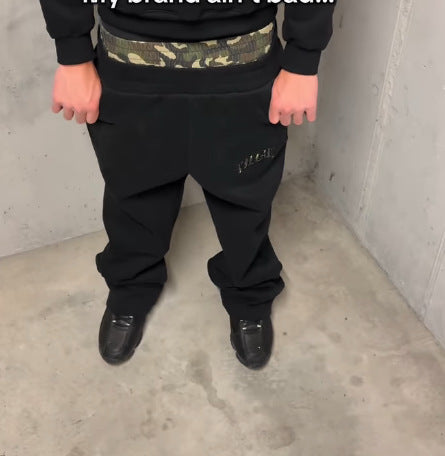 Women's comfortable joggers with flared leg design, elastic Leo waistband, and side pockets StylebySassy