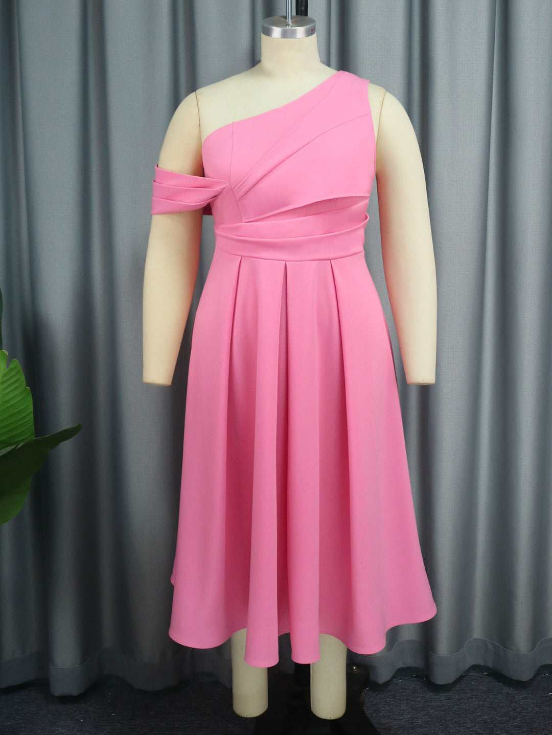 Women’s evening dress with asymmetric cut and elegant top StylebySassy