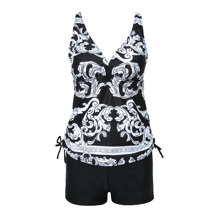 Women's Athletic Swimsuit with Decorative Top StylebySassy