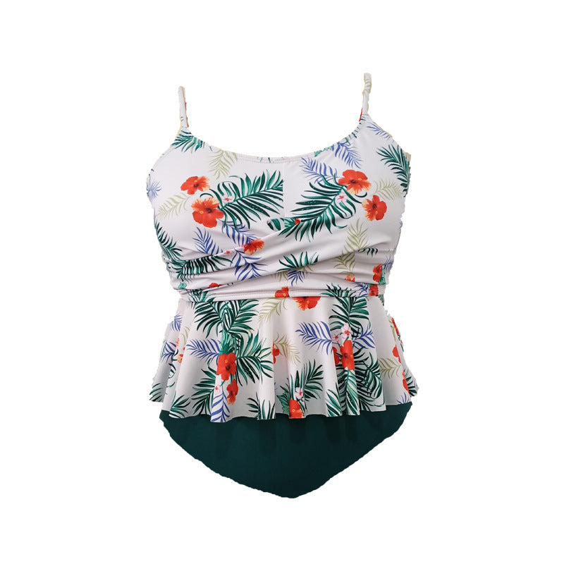 Women's tankini with ruffle design and figure-flattering top StylebySassy