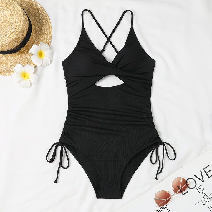 Women's One-Piece Swimsuit with Exciting Cut-Out and Adjustable Straps StylebySassy