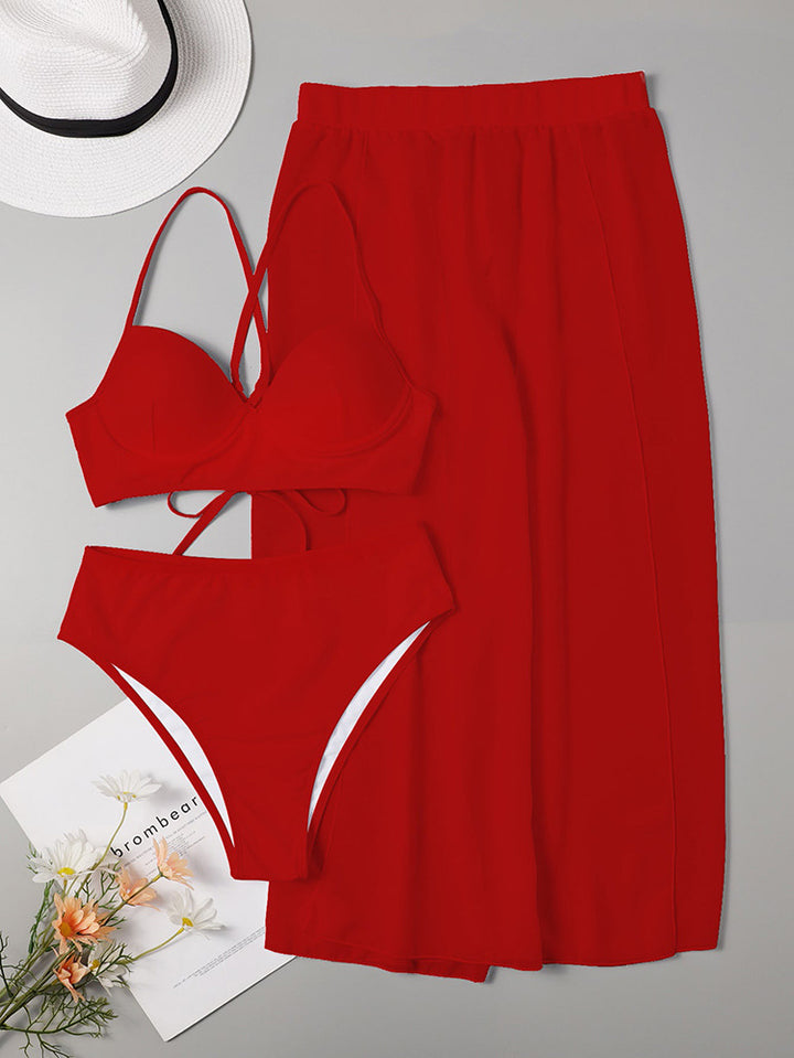 Women Bikini Set with stylish Maxi Skirt StylebySassy