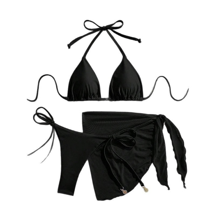 Ladies bikini set with stylish wrap skirt and sophisticated ties StylebySassy