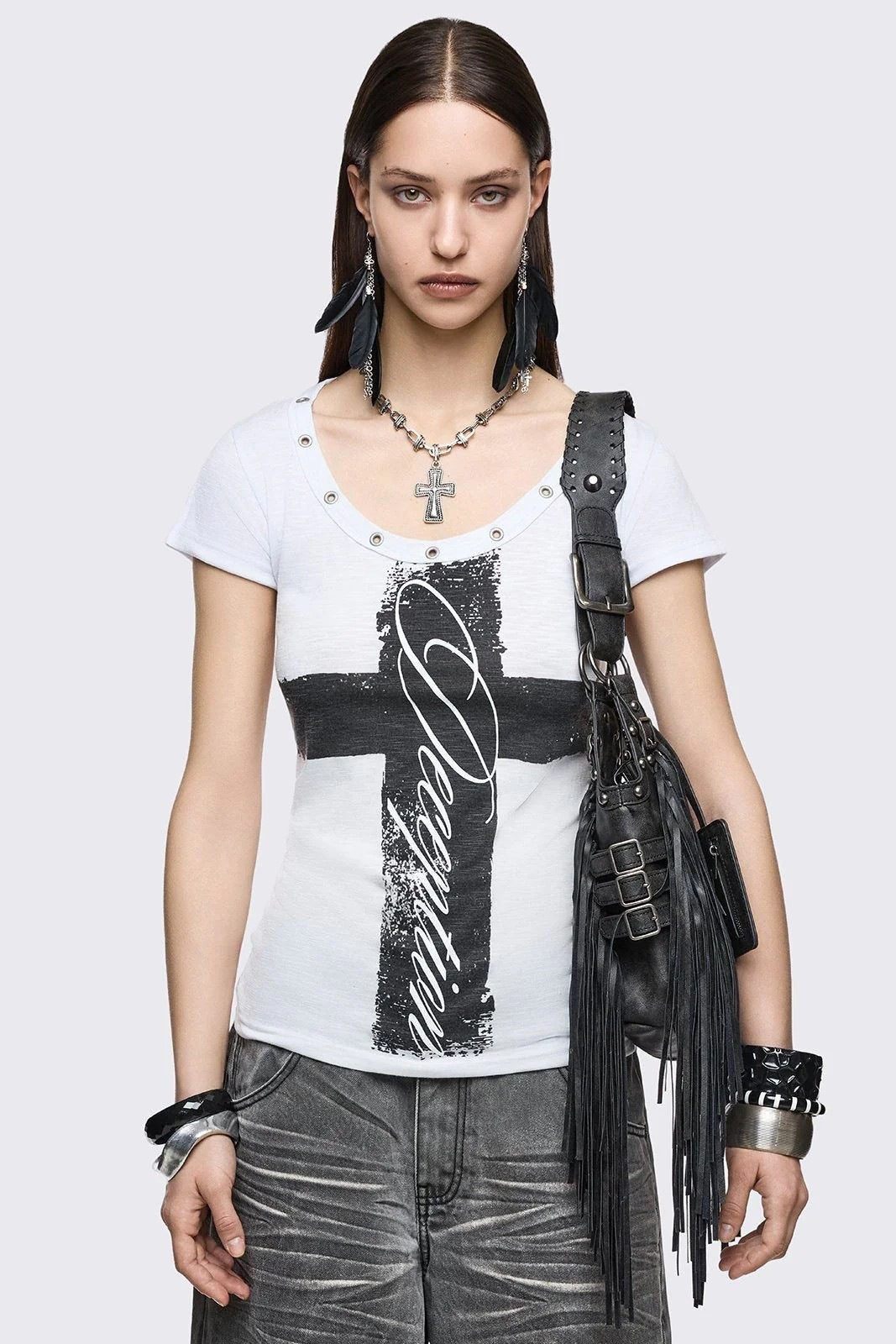 Ladies Stylish Shirt with Creative Graphic Design StylebySassy