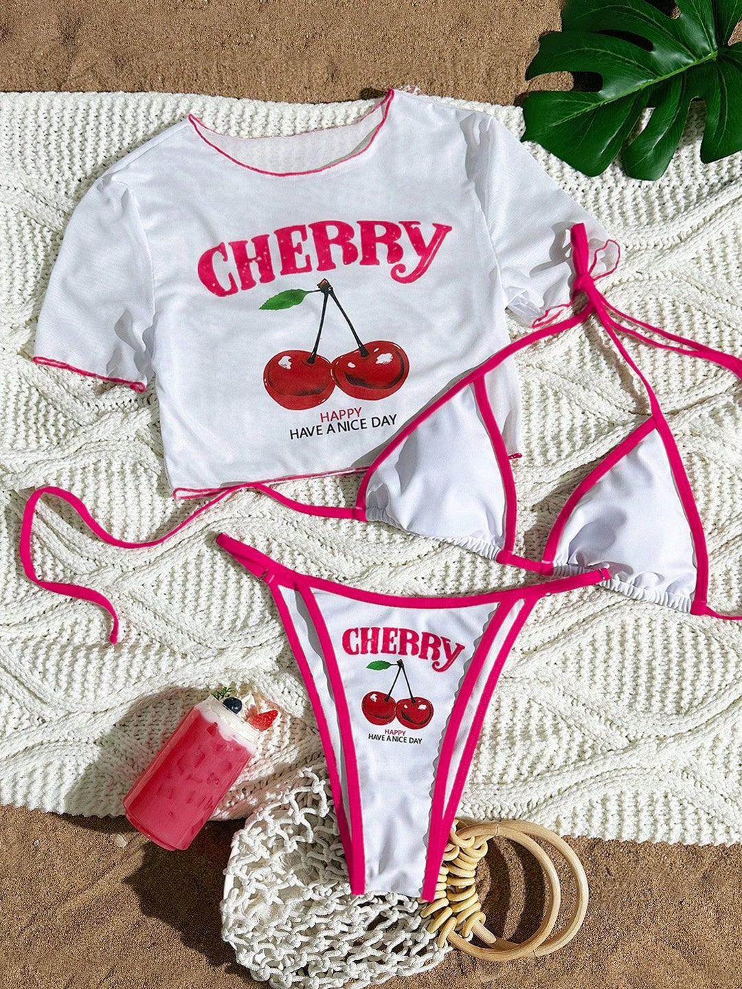 Women's Bikini Set with Creative Graphic Design StylebySassy