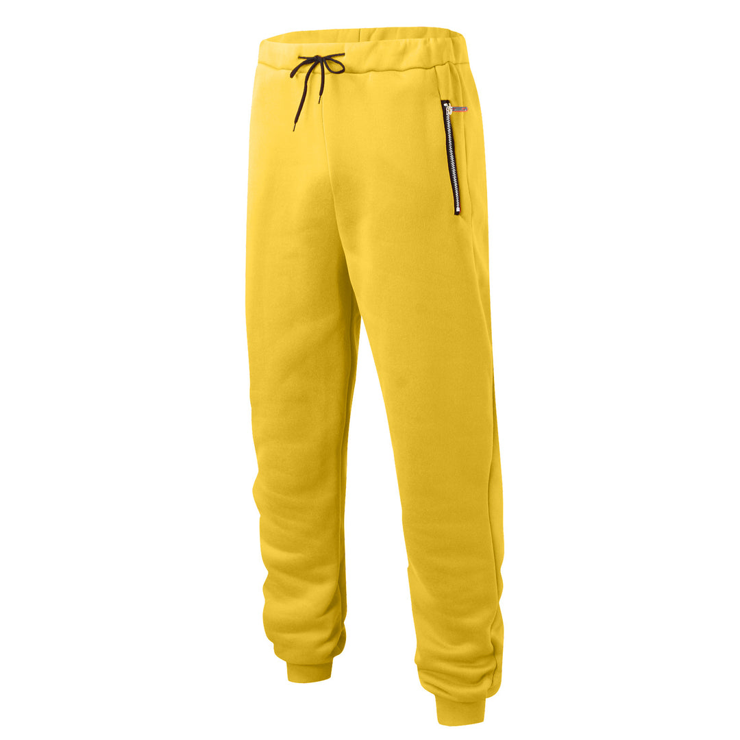 Men's comfortable jogging pants with elastic waistband drawstring tapered legs and side zip pockets StylebySassy