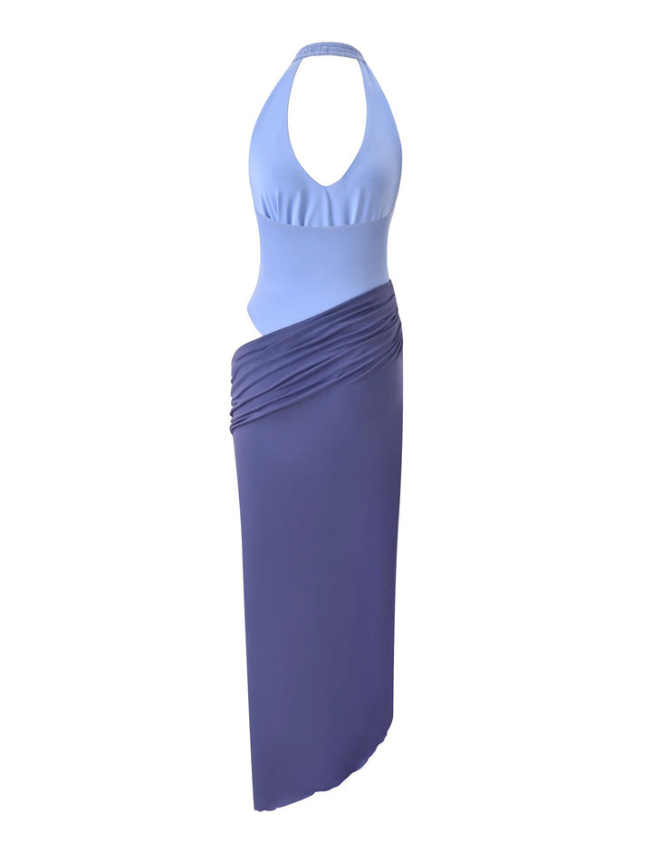 Women's wrap dress with sophisticated halter neck StylebySassy