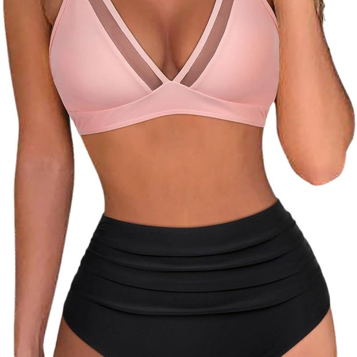 Women's sporty bikini set with breathable mesh cut-out StylebySassy