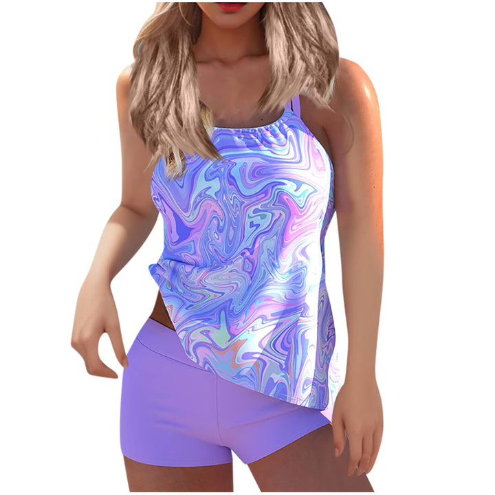 Women's Sporty Tankini Set with Stylish Top and Comfortable Shorts StylebySassy