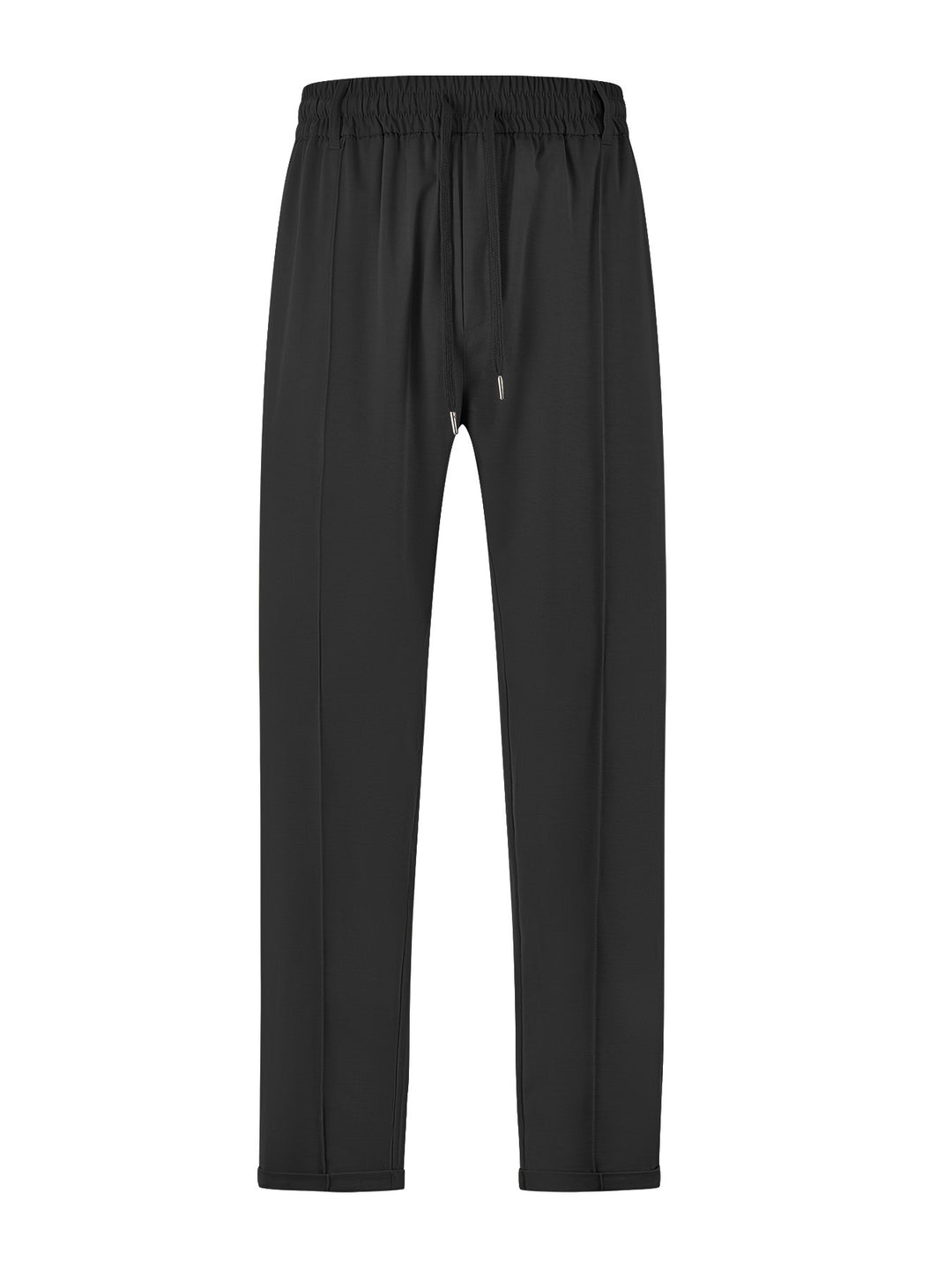 Ladies nan elegant jersey pants with creases, drawstring waistband, and narrow leg fit StylebySassy