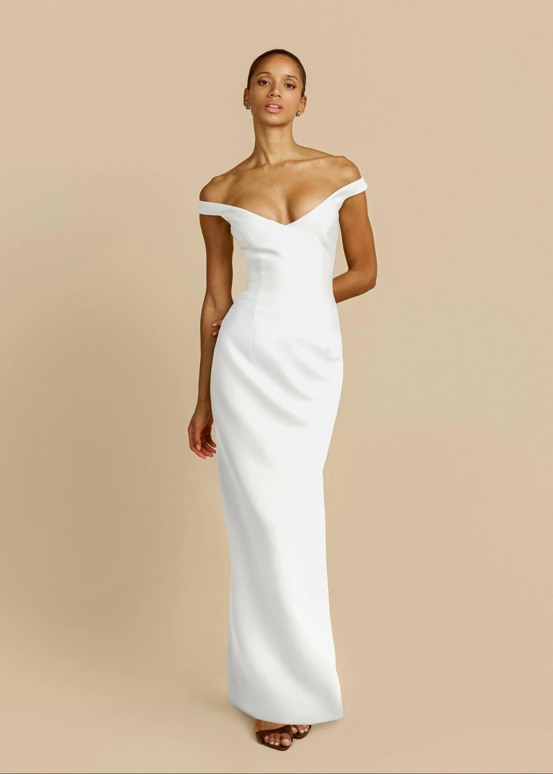 Women's Simple Off-Shoulder Maxi Dress StylebySassy