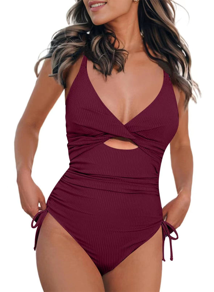 Women's One-Piece Swimsuit with Exciting Cut-Out and Adjustable Straps StylebySassy