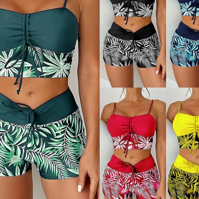 Women's Crop Top Bikini with Short StylebySassy