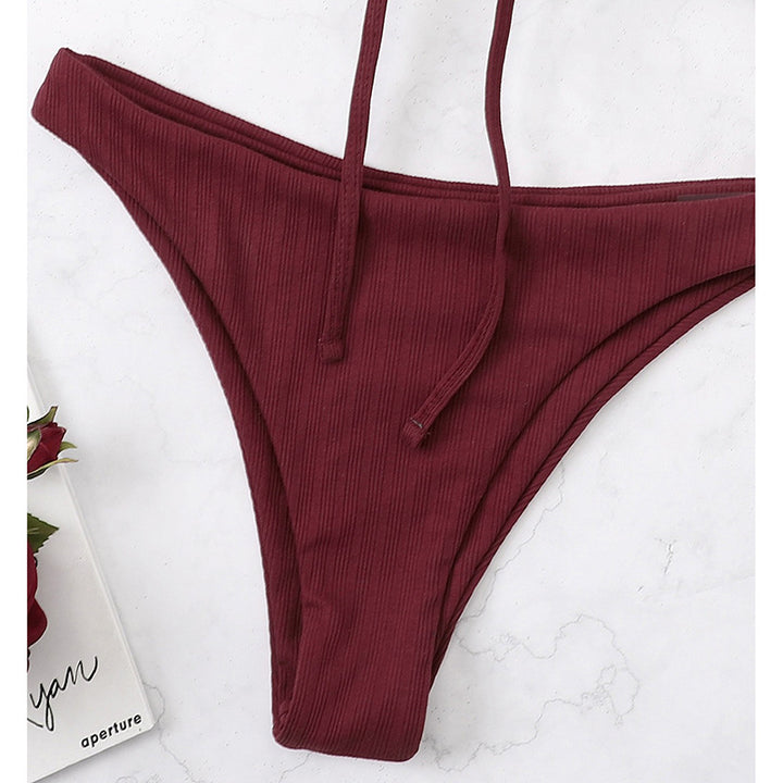 Women's bikini set with adjustable straps and refined ruffle details StylebySassy