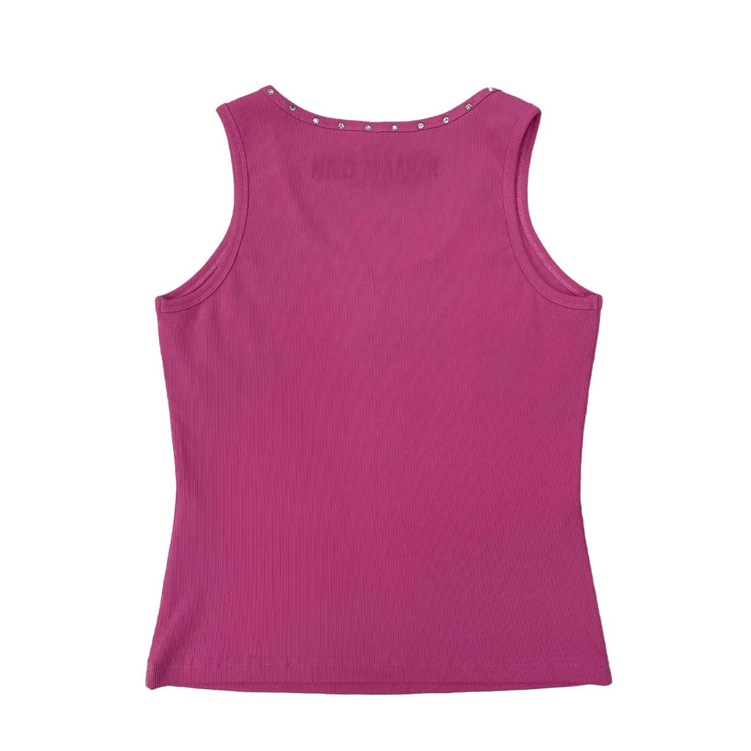 Ladies Trendy Tank Top with Glitter Accents StylebySassy