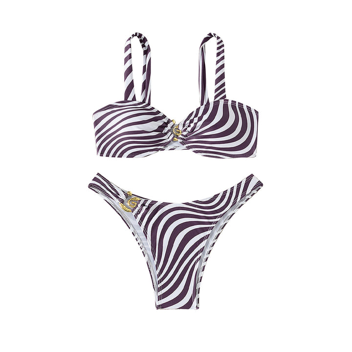 Women's bikini with elegant bustier design and side tie detail StylebySassy
