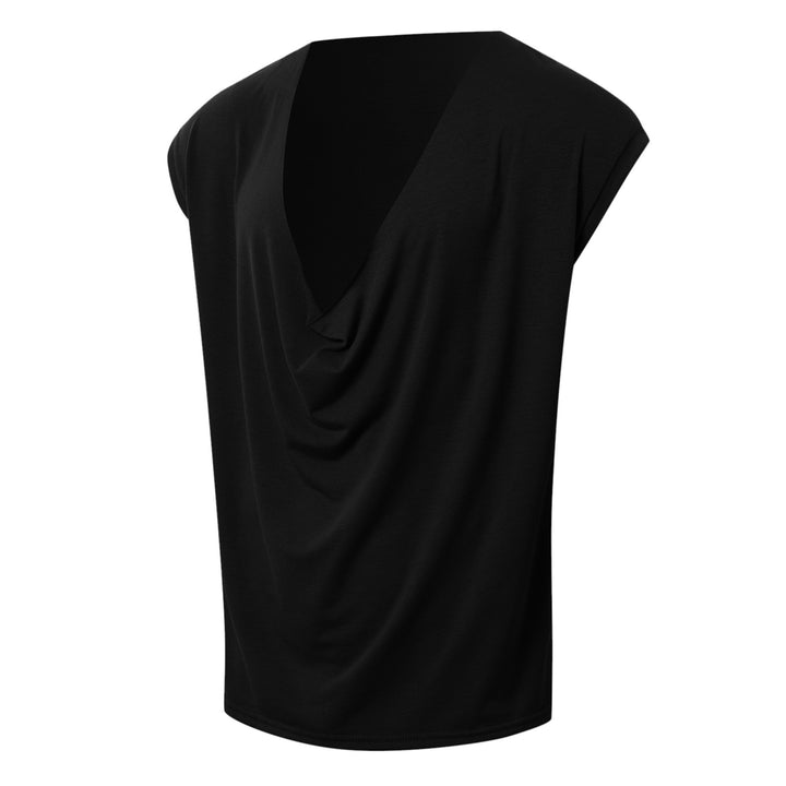 Women draped long top with deep waterfall back and drop shoulder StylebySassy
