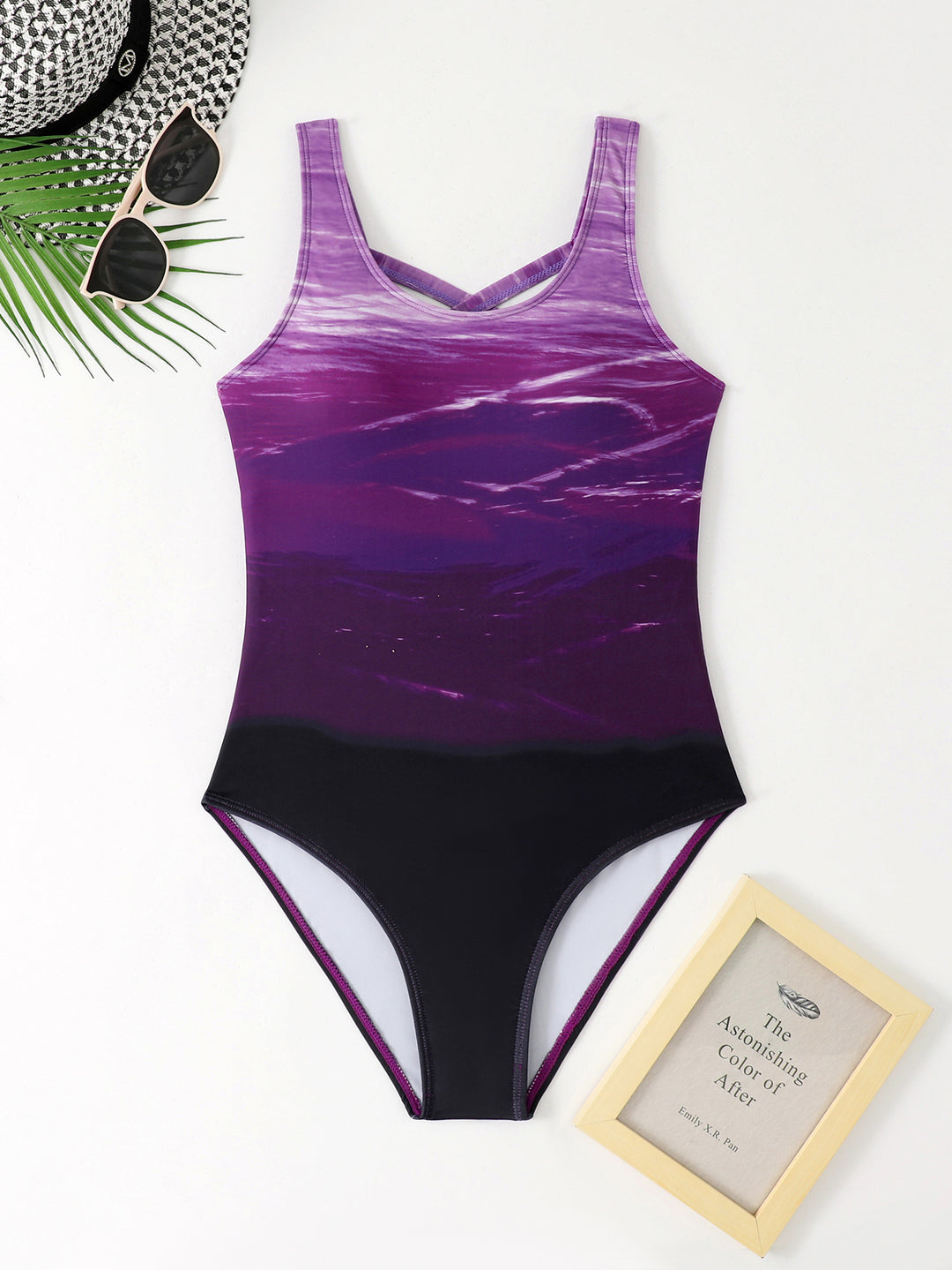 Women Colorful Printed One-Piece Swimsuit StylebySassy
