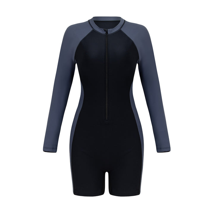 Women’s sporty long-sleeve swimsuit with zipper StylebySassy 1781081924