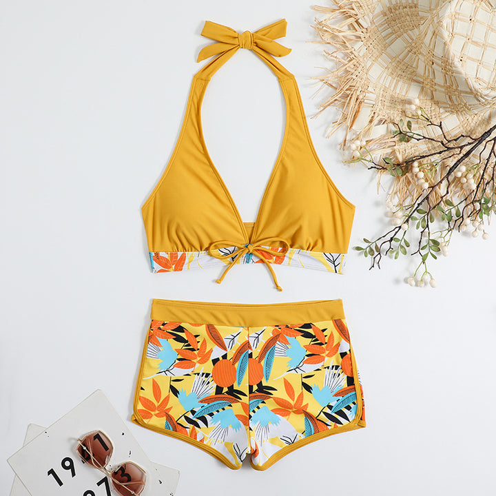 Women’s Sporty Bikini Set with Floral Design StylebySassy