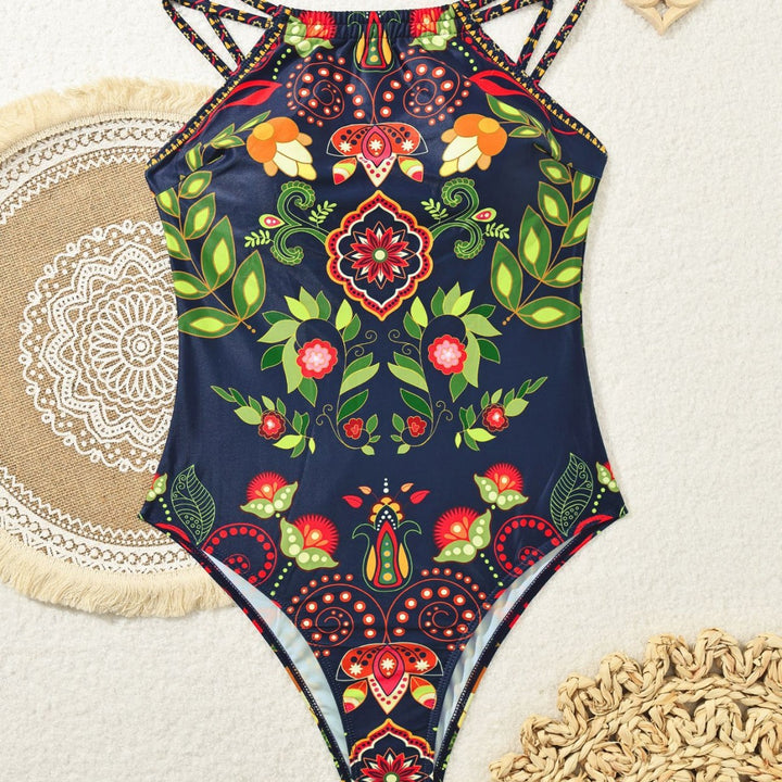 Women’s Sporty Swimsuit with Floral Details StylebySassy