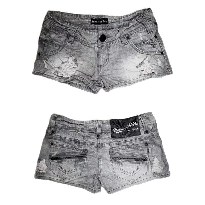 Ladies trendy Jeans Shorts with distressed details StylebySassy
